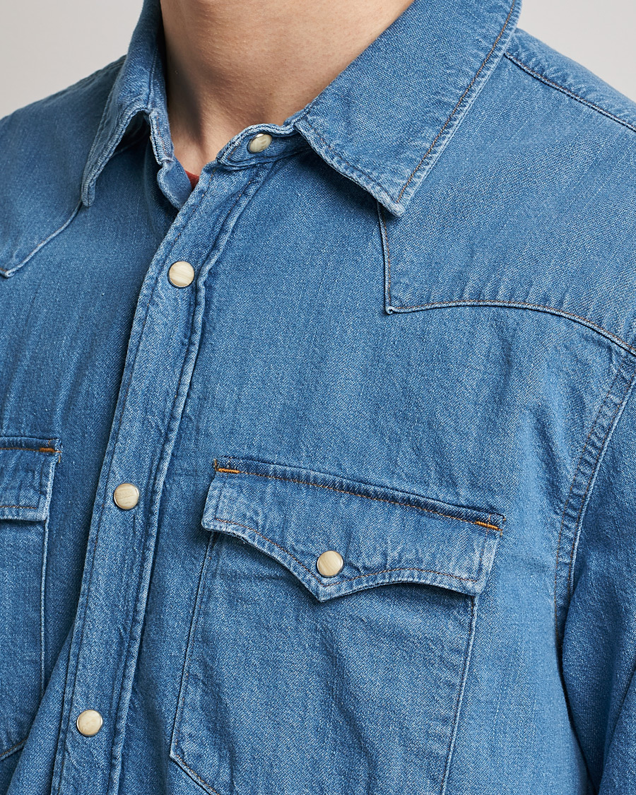 Herr | Skjortor | Nudie Jeans | George Denim Shirt Another Kind Of Blue