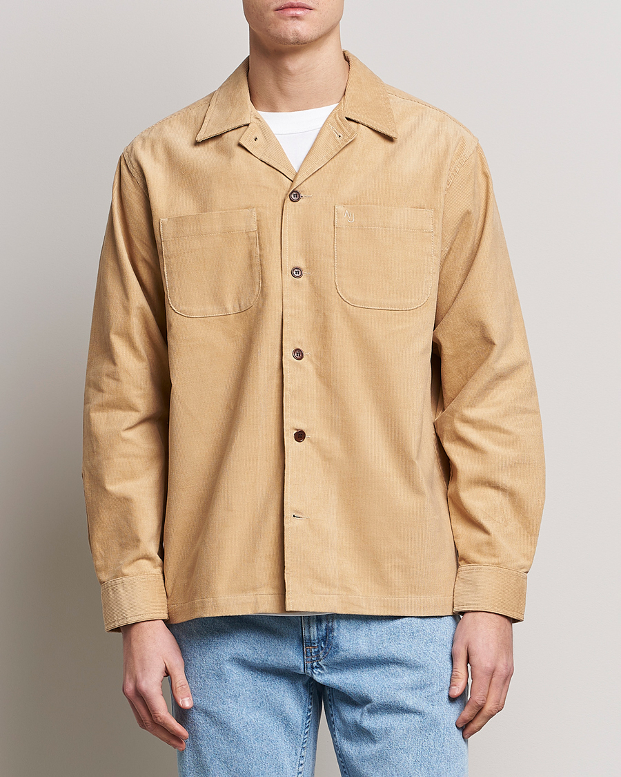 Herr | Nudie Jeans | Nudie Jeans | Vincent Cord Overshirt Faded Sun