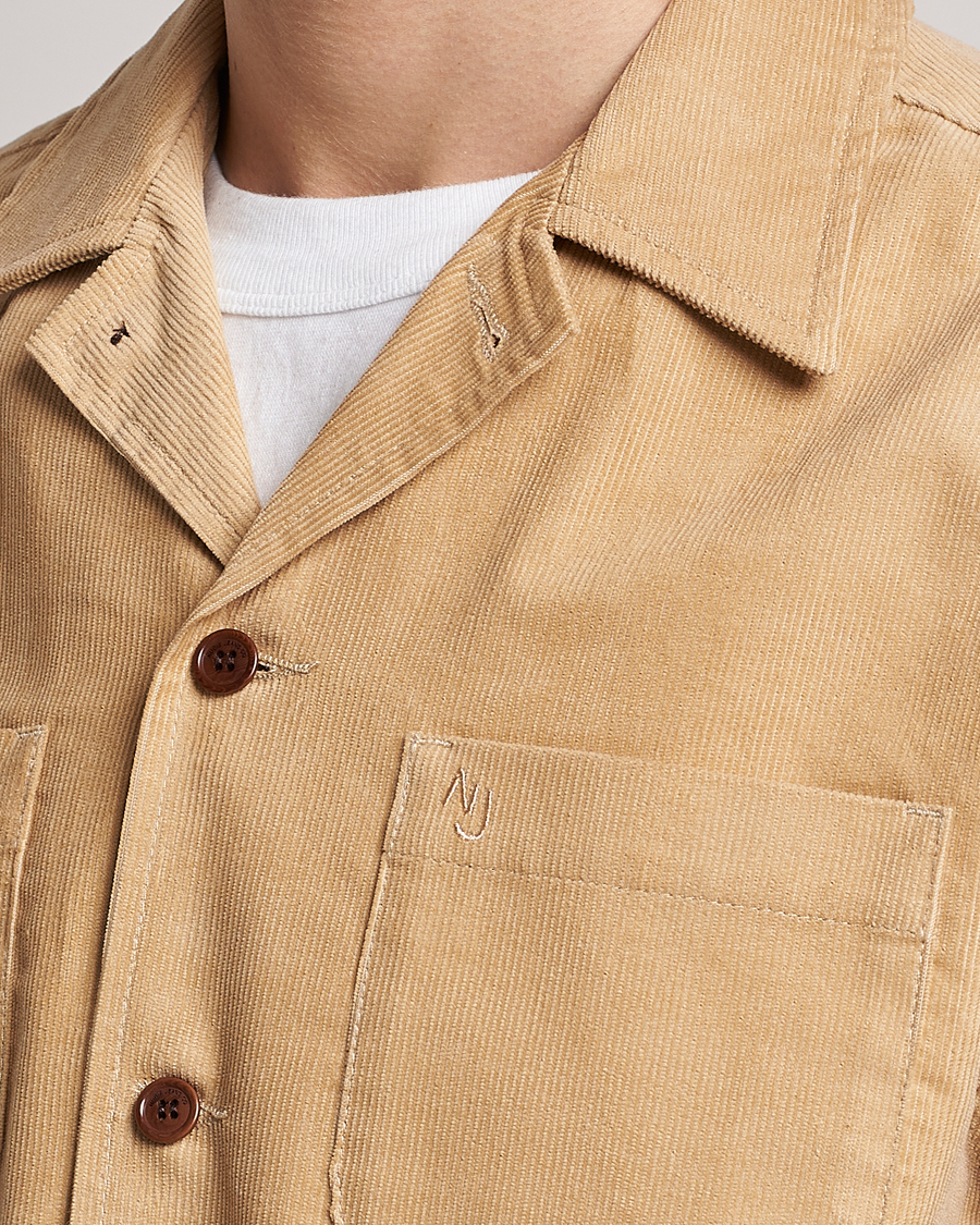 Herr | Skjortor | Nudie Jeans | Vincent Cord Overshirt Faded Sun