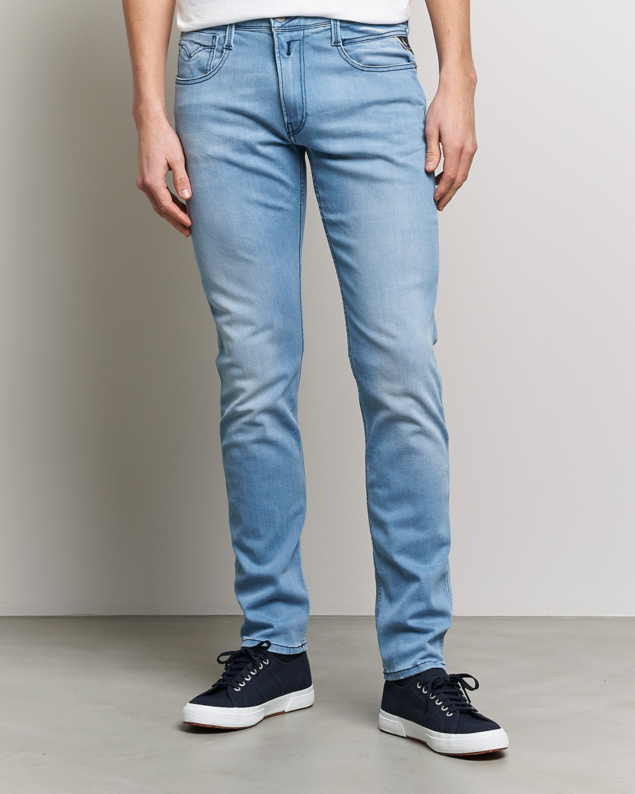 Herr |  | Replay | Anbass Powerstretch Jeans Light Blue
