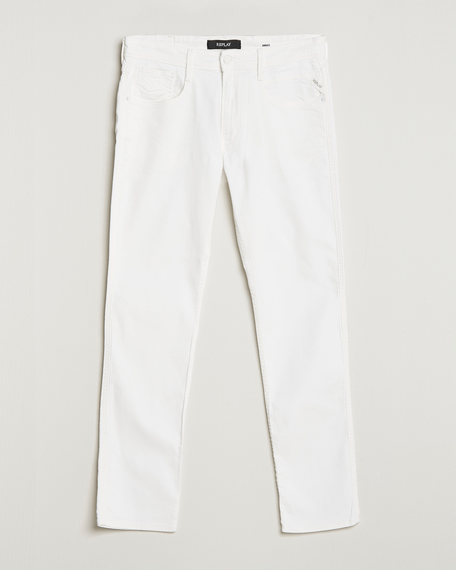 Herr | Jeans | Replay | Anbass Stretch Jeans White