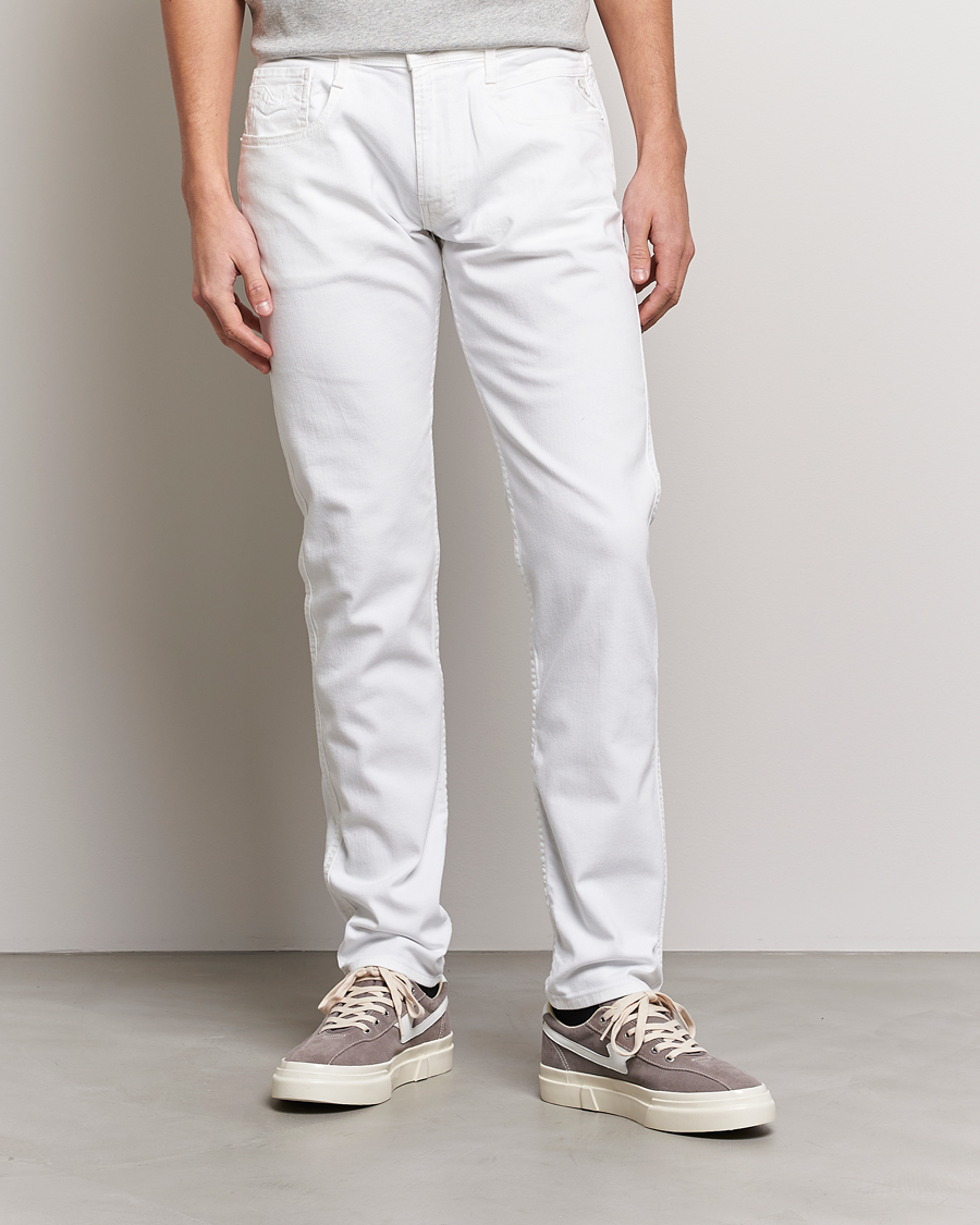 Herr | Slim fit | Replay | Anbass Stretch Jeans White