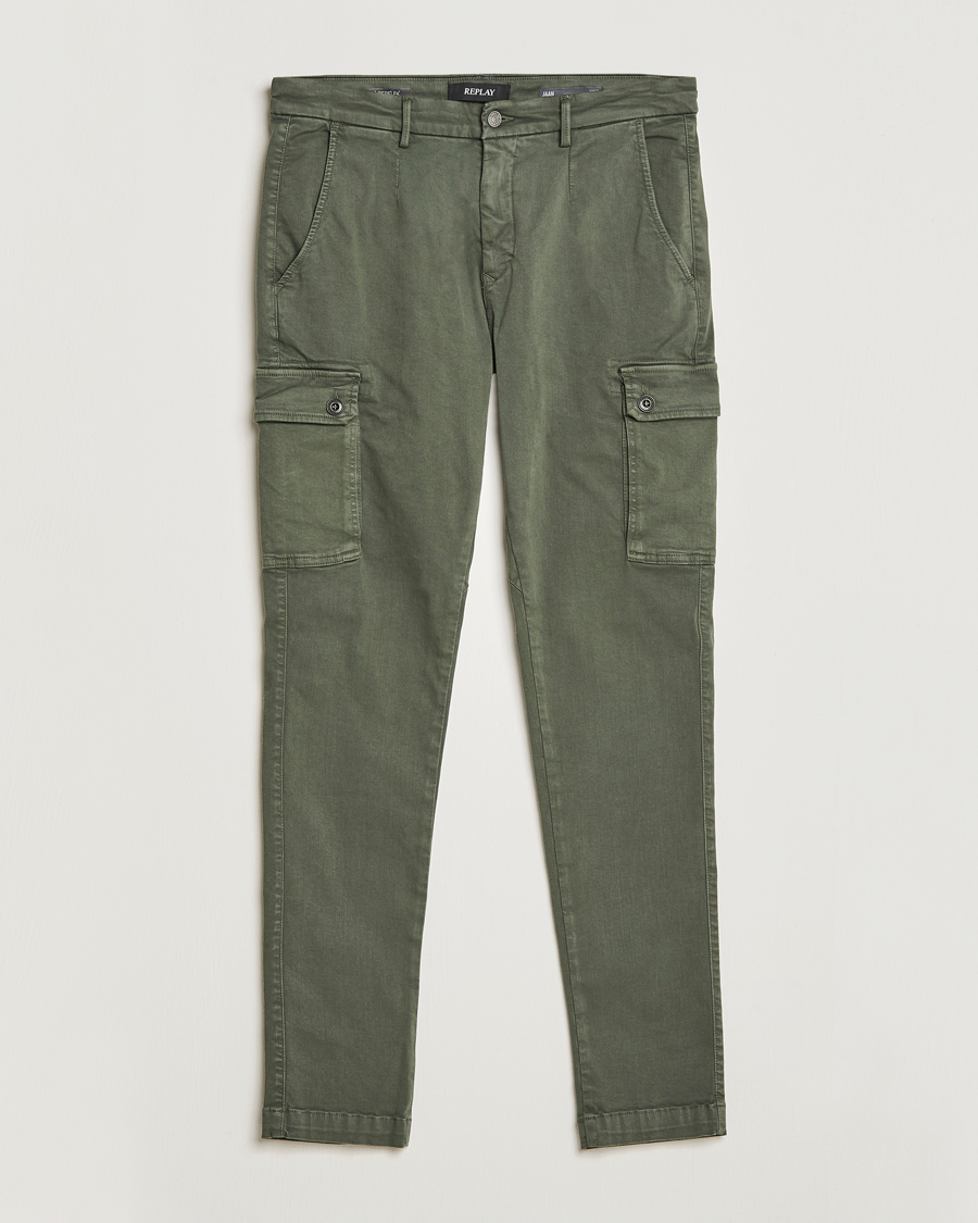 Herr | Byxor | Replay | Anbass Hyperflex X-Lite Cargo Pants Moss Green