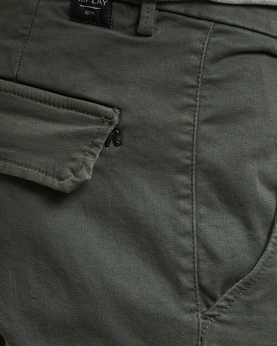 Herr | Byxor | Replay | Anbass Hyperflex X-Lite Cargo Pants Moss Green