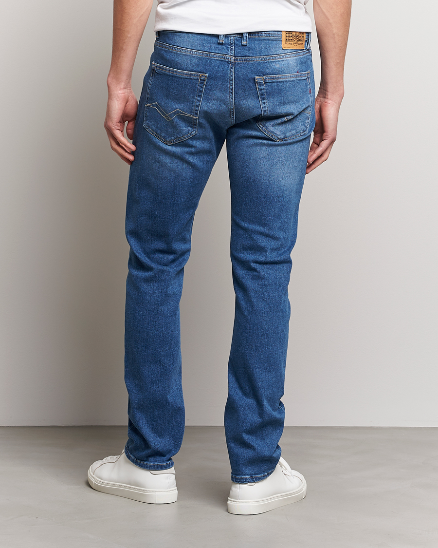 Herr | Jeans | Replay | Grover Straight Fit Stretch Jeans Medium Blue