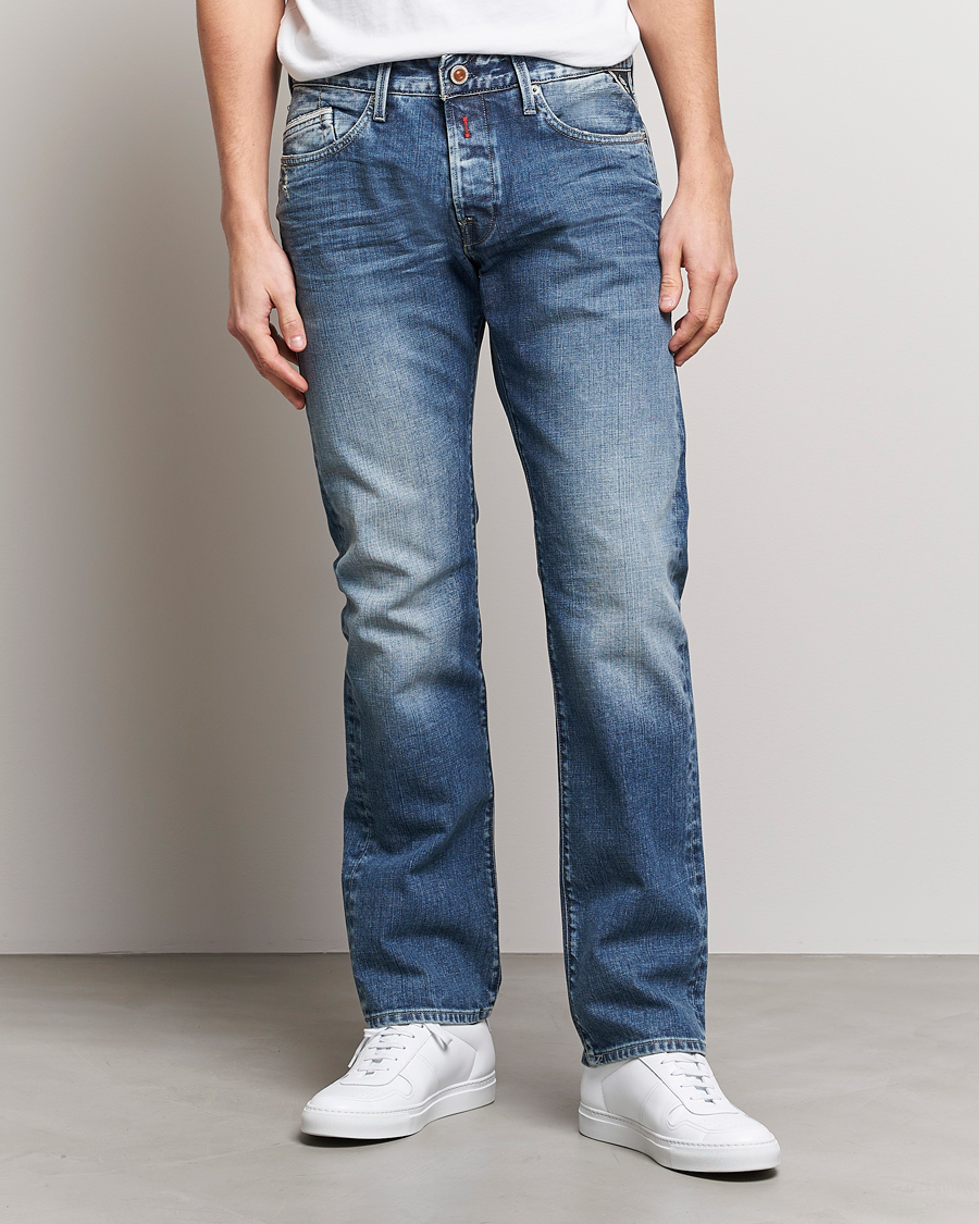 Herr | Straight leg | Replay | Waitom Stretch Jeans Medium Blue