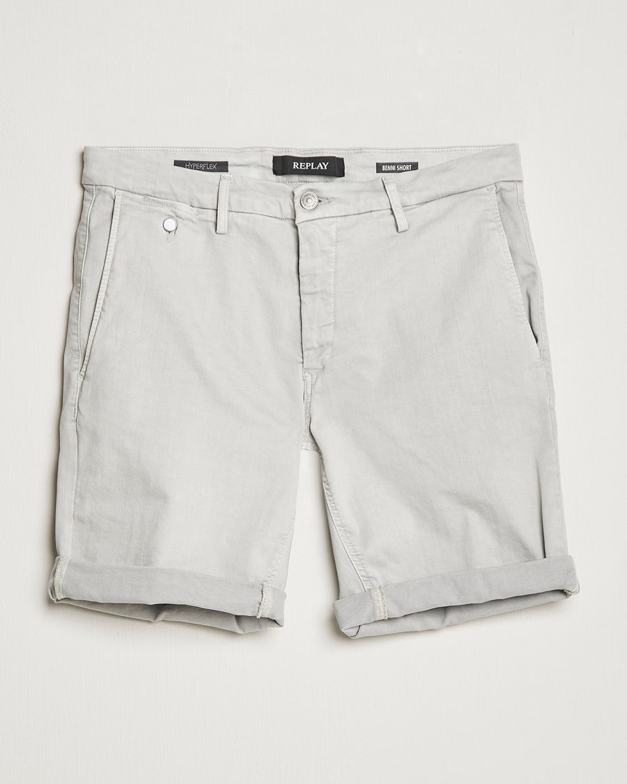 Herr | Shorts | Replay | Benni Hyperflex Shorts Chaulk Grey