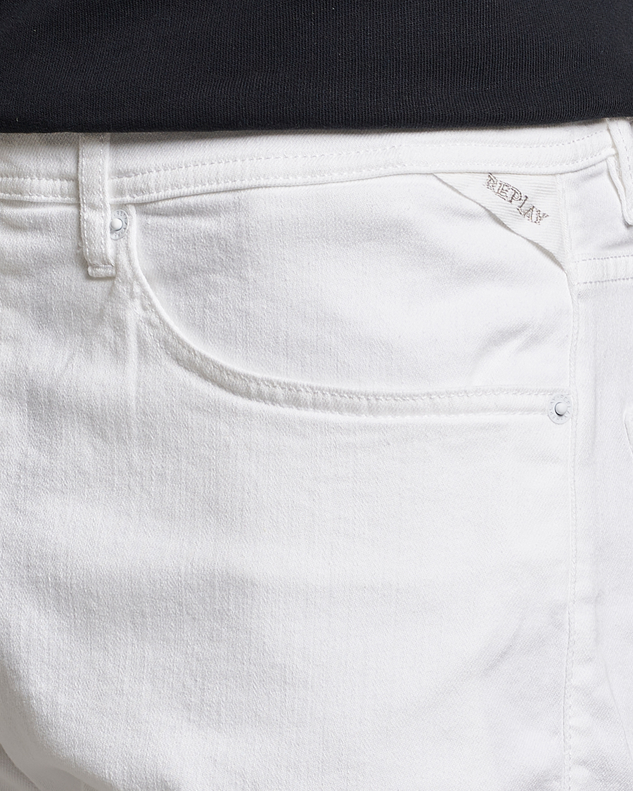 Herr | Shorts | Replay | RBJ901 Super Stretch Jeans Shorts White