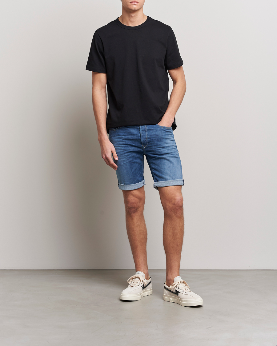 Herr | Shorts | Replay | RBJ901 Hyperflex Denim Shorts Medium Blue