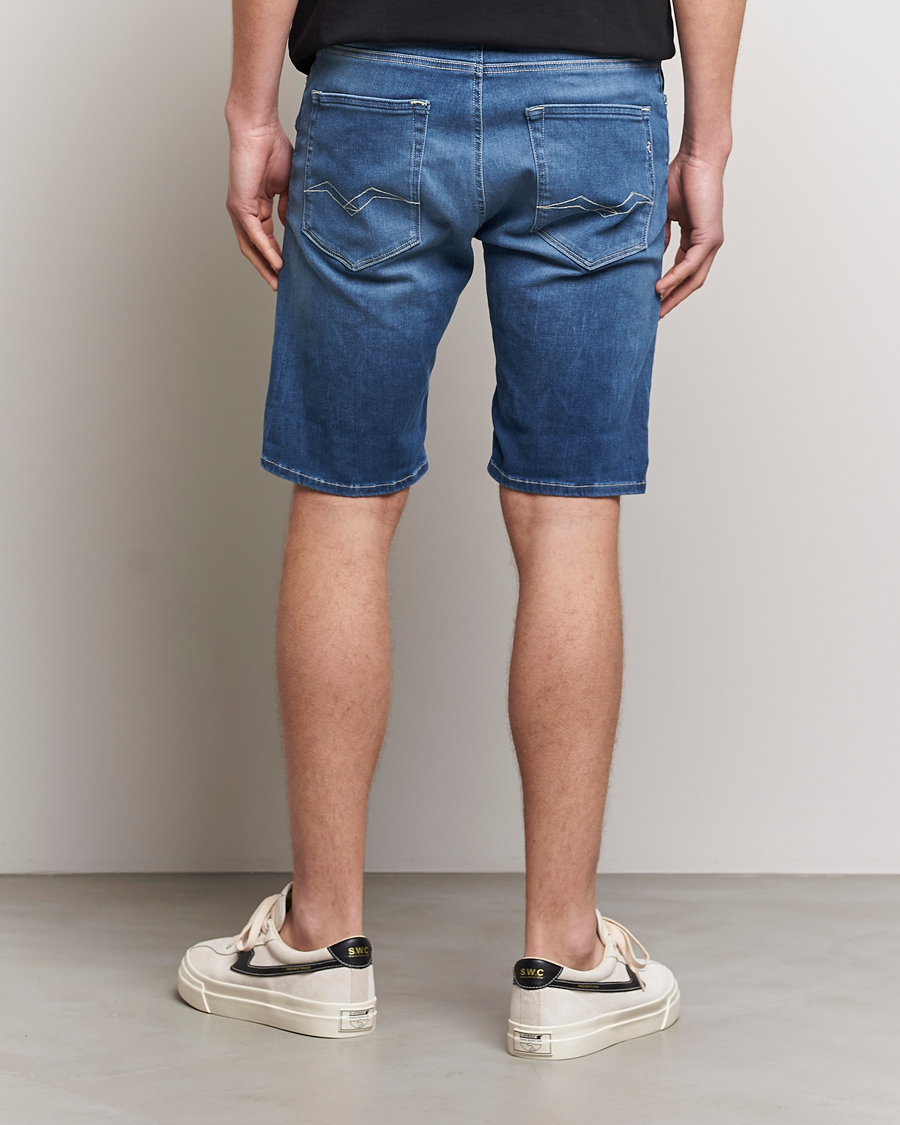 Herr | Shorts | Replay | RBJ901 Hyperflex Denim Shorts Medium Blue
