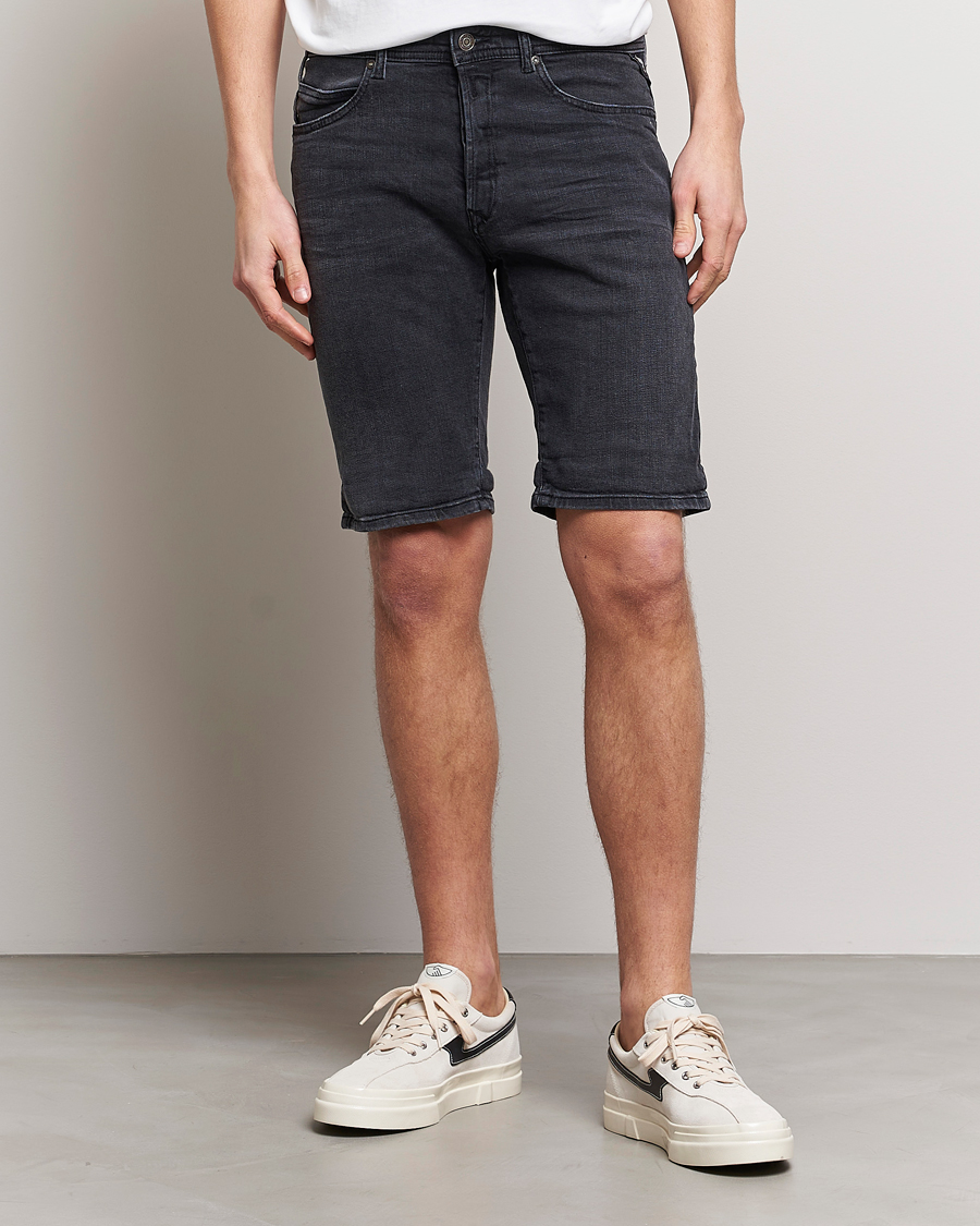 Herr | Shorts | Replay | RBJ901 Super Stretch Bio Denim Shorts Washed Black
