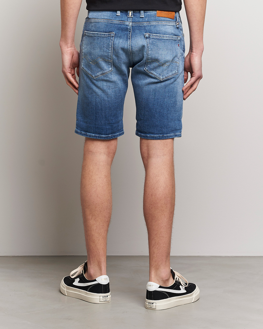 Herr | Shorts | Replay | RBJ901 Stretch 5 Year Wash Denim Shorts Medium Blue