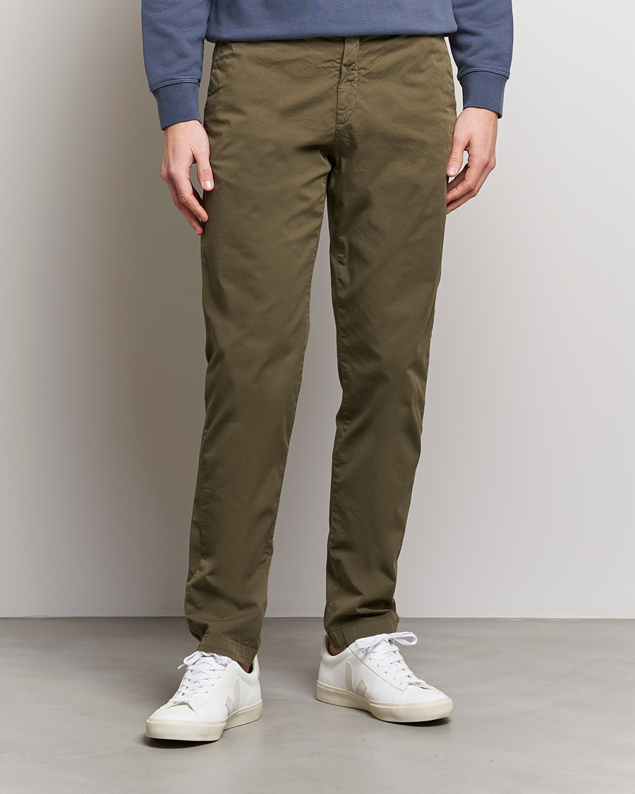 Herr | Byxor | Replay | Sartoriale Comfort Stretch Chinos Dark Green