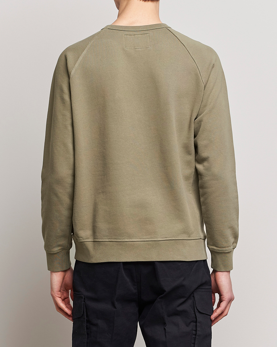 Herr | Tröjor | Replay | Sartoriale Jersey Crew Neck Sweatshirt Sage Green