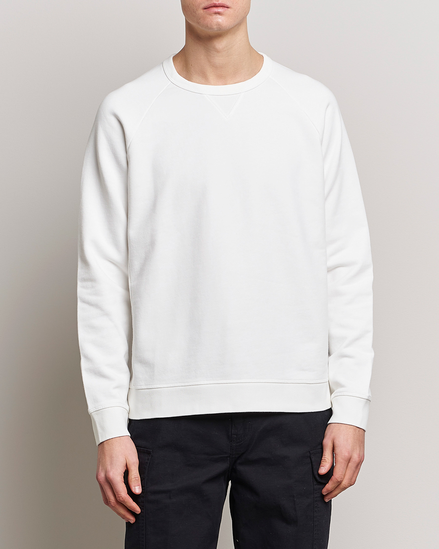 Herr | Sweatshirts | Replay | Sartoriale Jersey Crew Neck Sweatshirt Chalk White