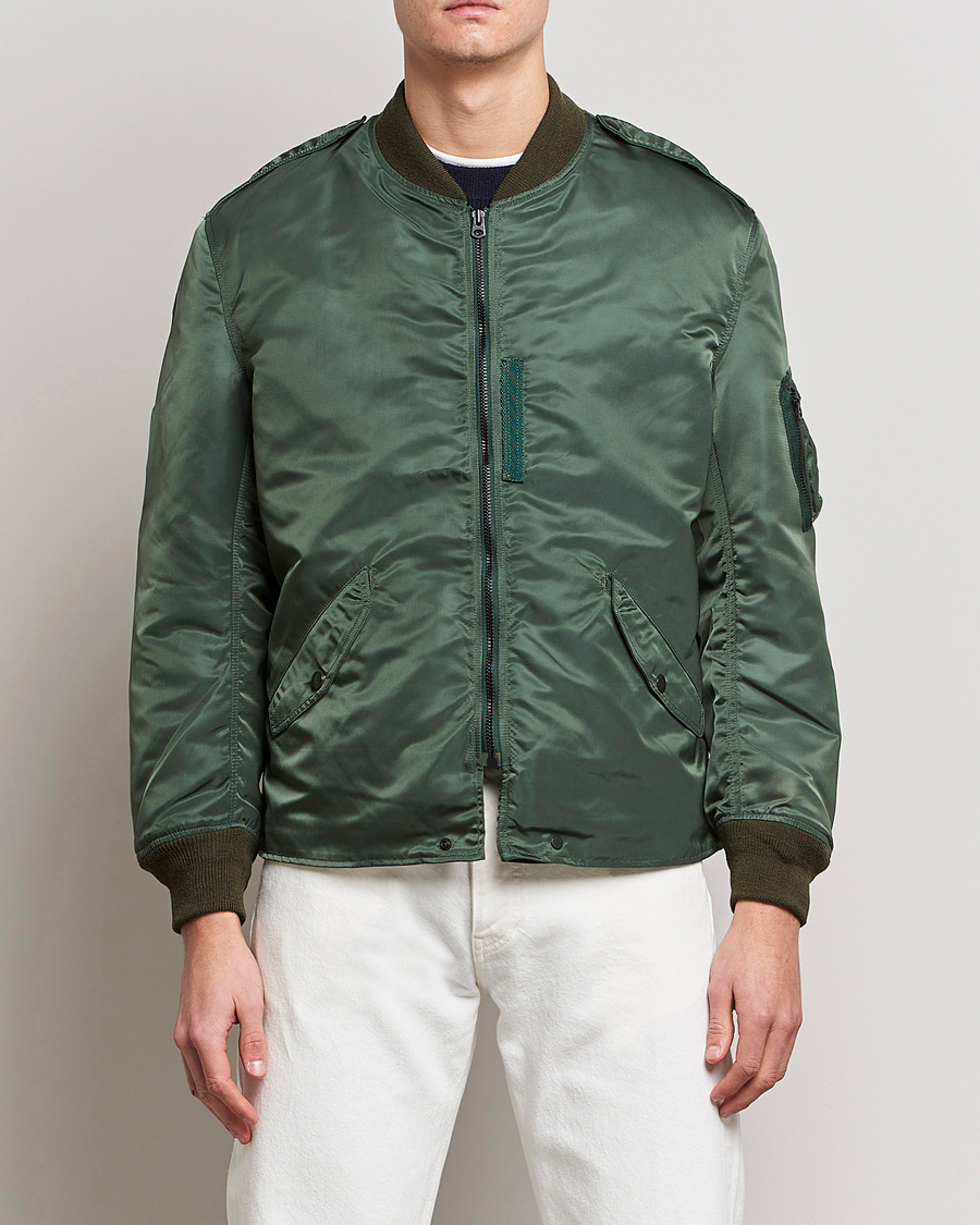 Herr | Bomberjackor | Rocky Mountain Featherbed | Nylon Bomber Jacket Olive