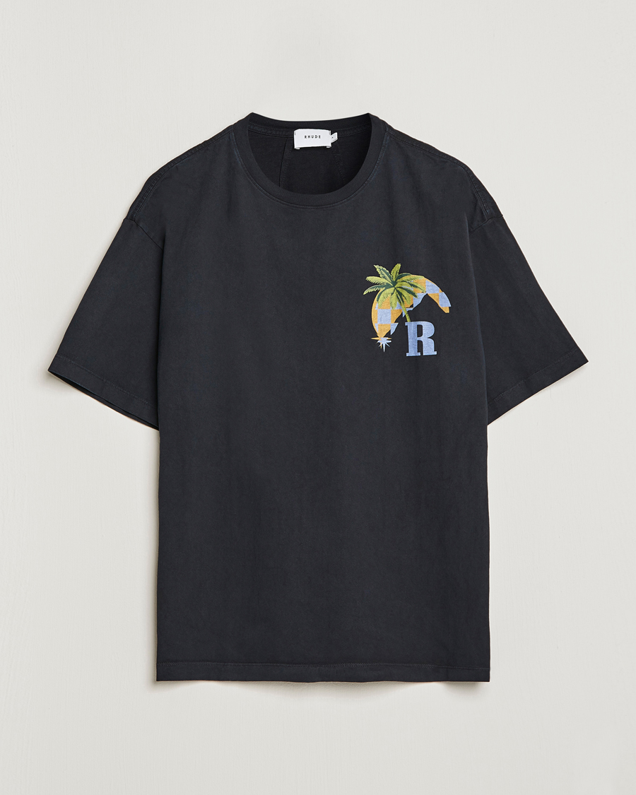Herr | T-Shirts | Rhude | Moonlight Tropics T-Shirt Black