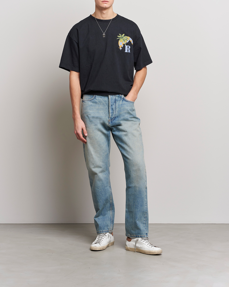 Herr | T-Shirts | Rhude | Moonlight Tropics T-Shirt Black
