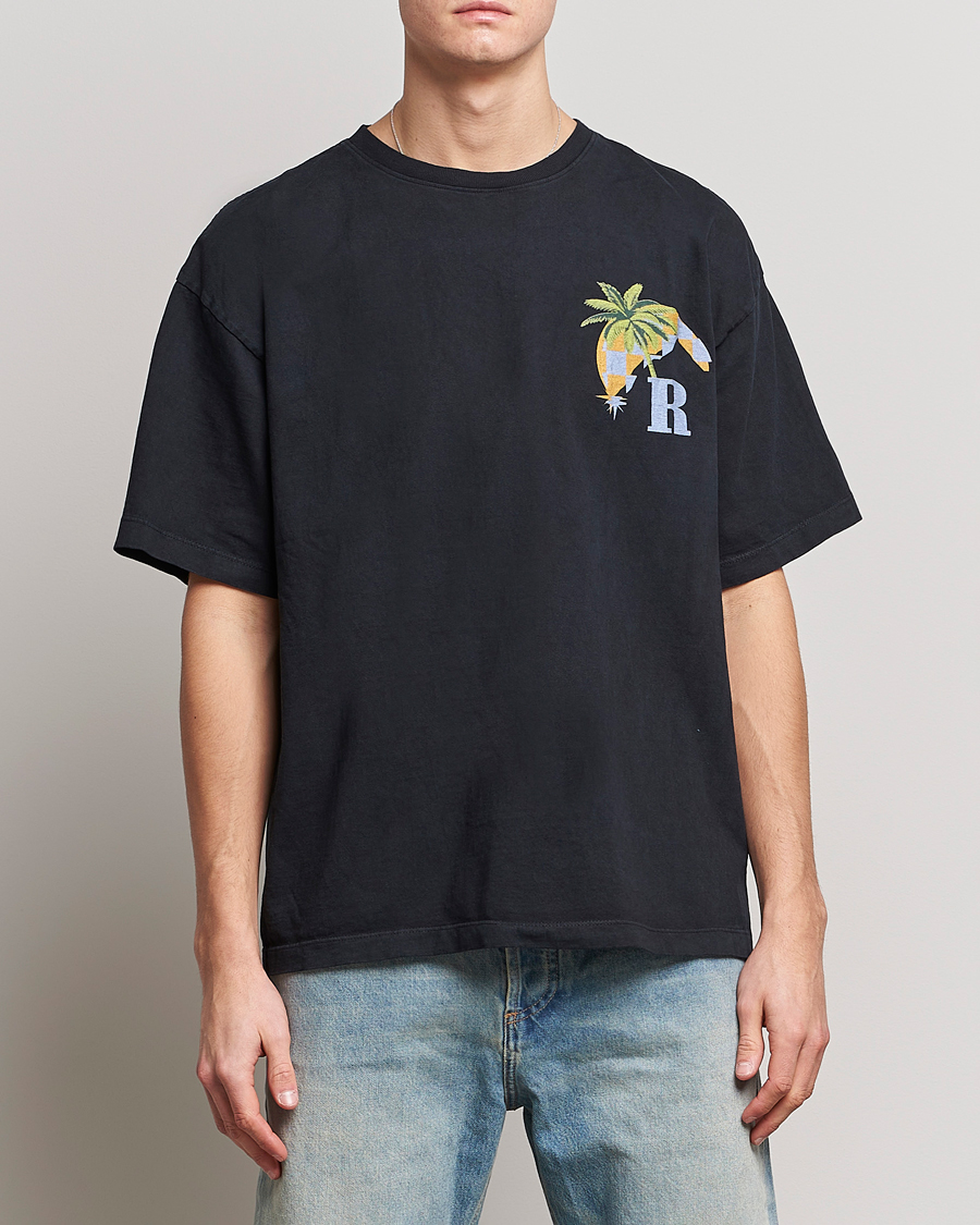 Herr | Luxury Brands | Rhude | Moonlight Tropics T-Shirt Black