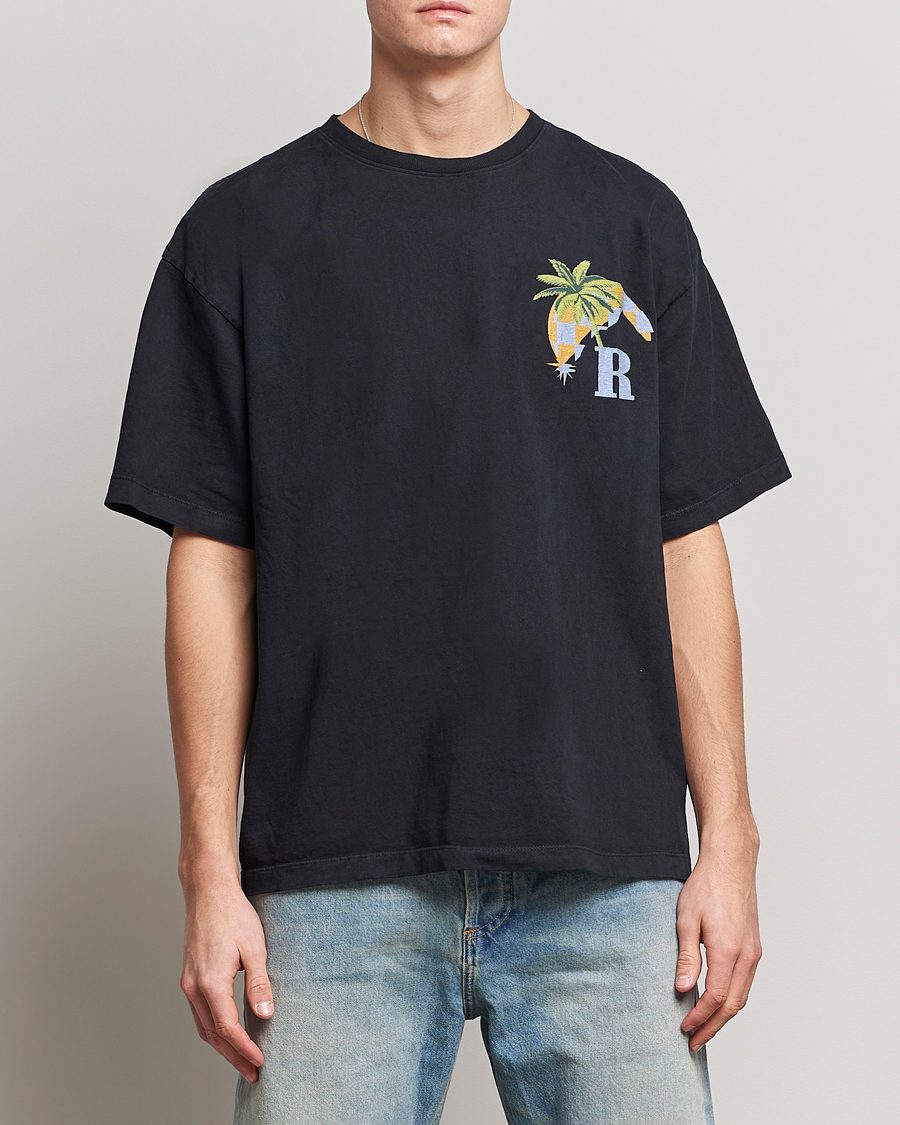 Herr | T-Shirts | Rhude | Moonlight Tropics T-Shirt Black