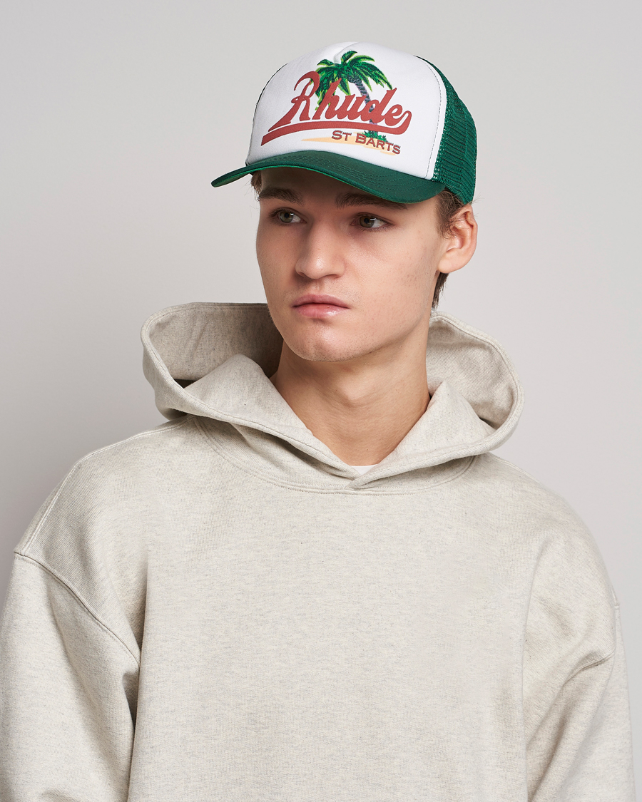 Herr | Rhude Palms Cap Green/White | Rhude | Palms Cap Green/White