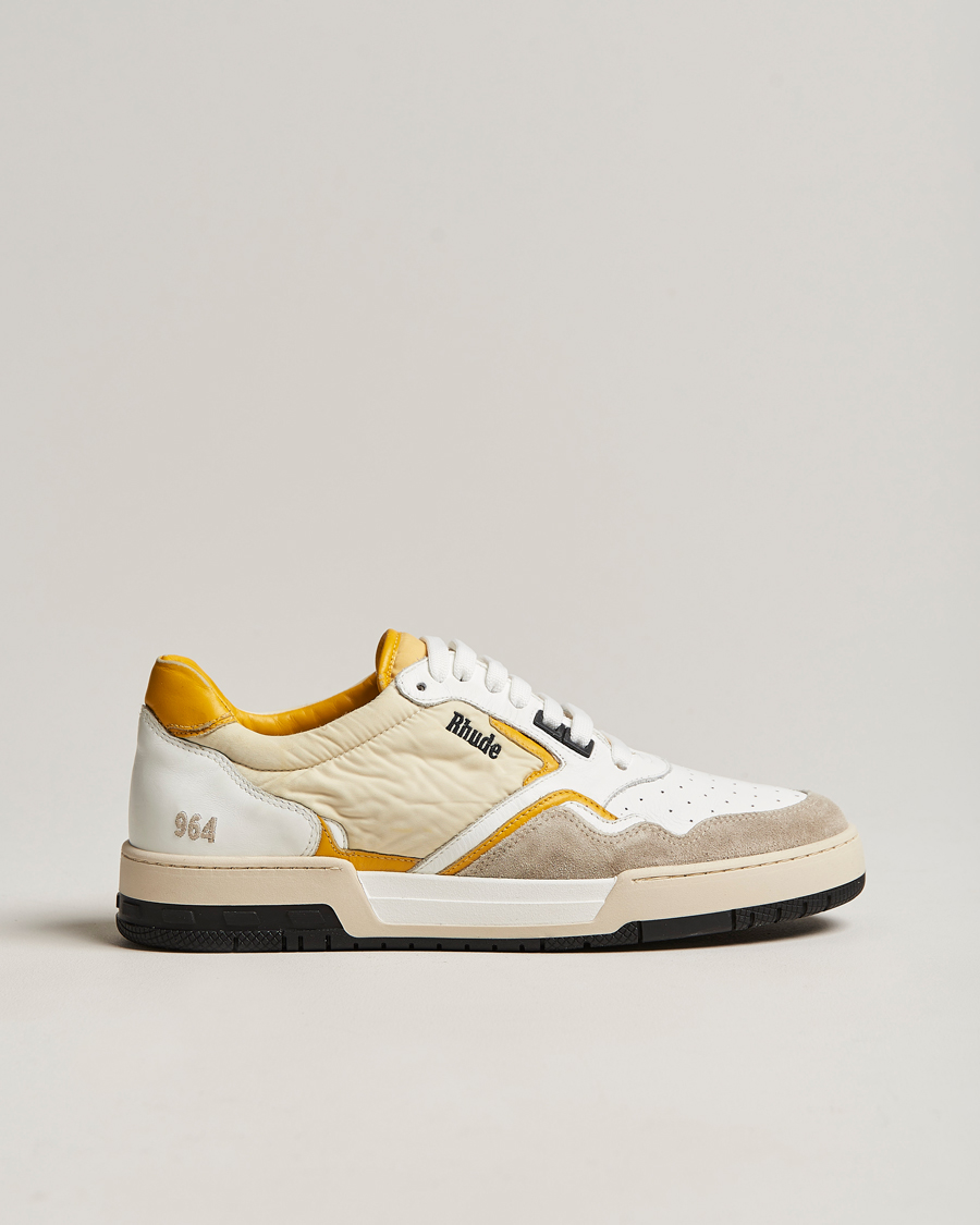 Herr | Rhude Racing Sneakers White/Beige | Rhude | Racing Sneakers White/Beige