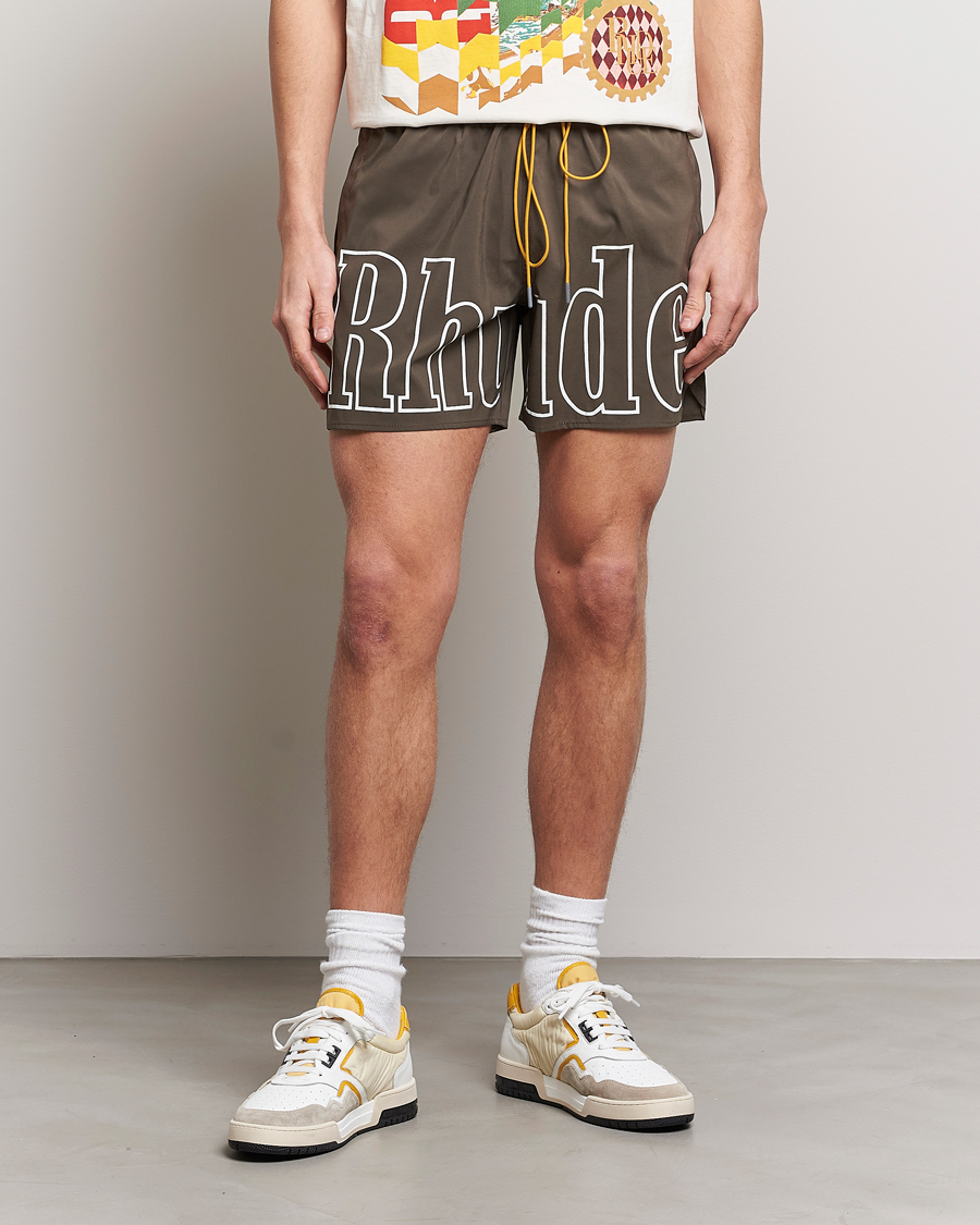 Herr | Badbyxor | Rhude | Swim Trunks Dark Grey