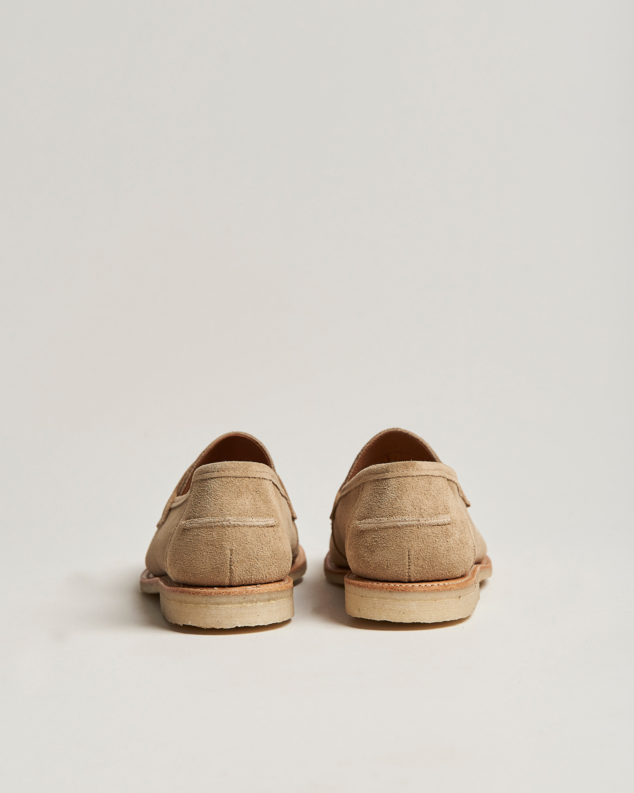 Herr | Sanders Edwin Unlined Suede Penny Loafer Milkshake | Sanders | Edwin Unlined Suede Penny Loafer Milkshake