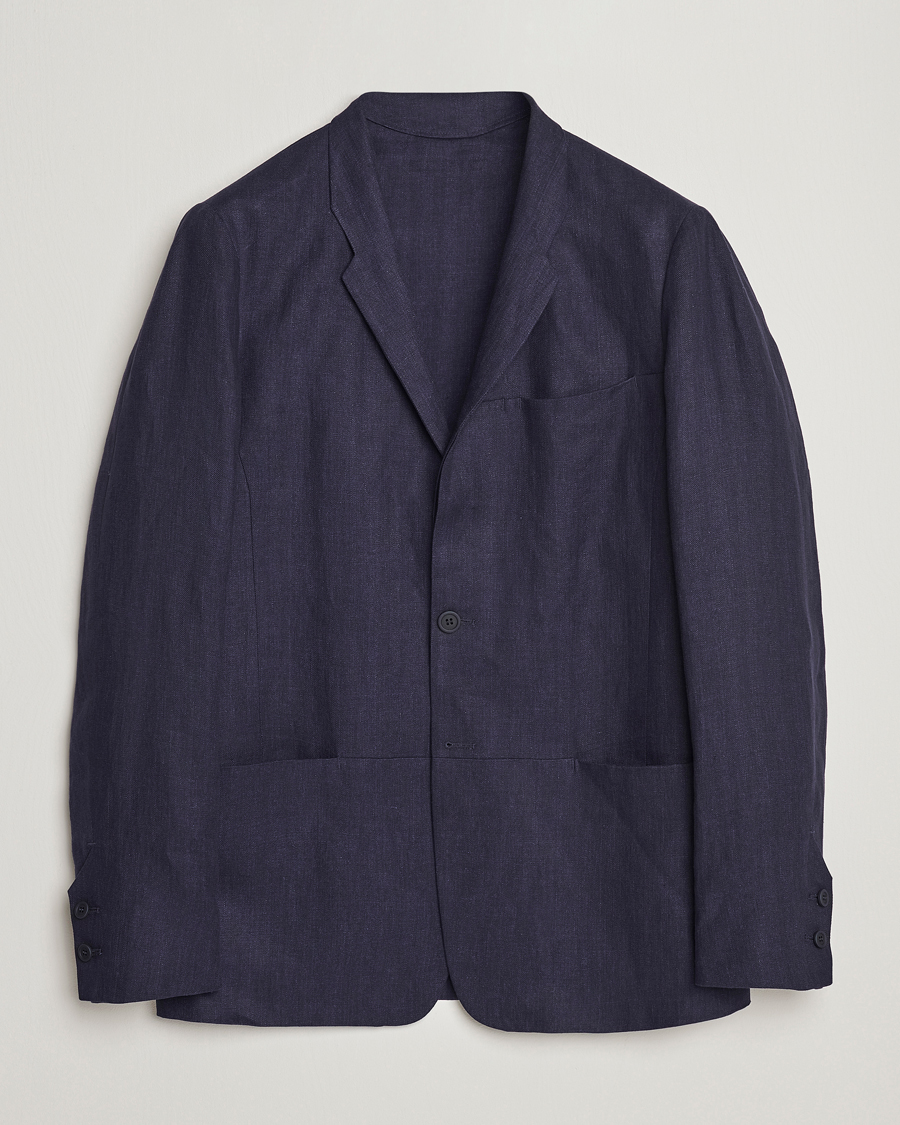 Herr | Kavajer | SEASE | Elen Linen Blazer Navy