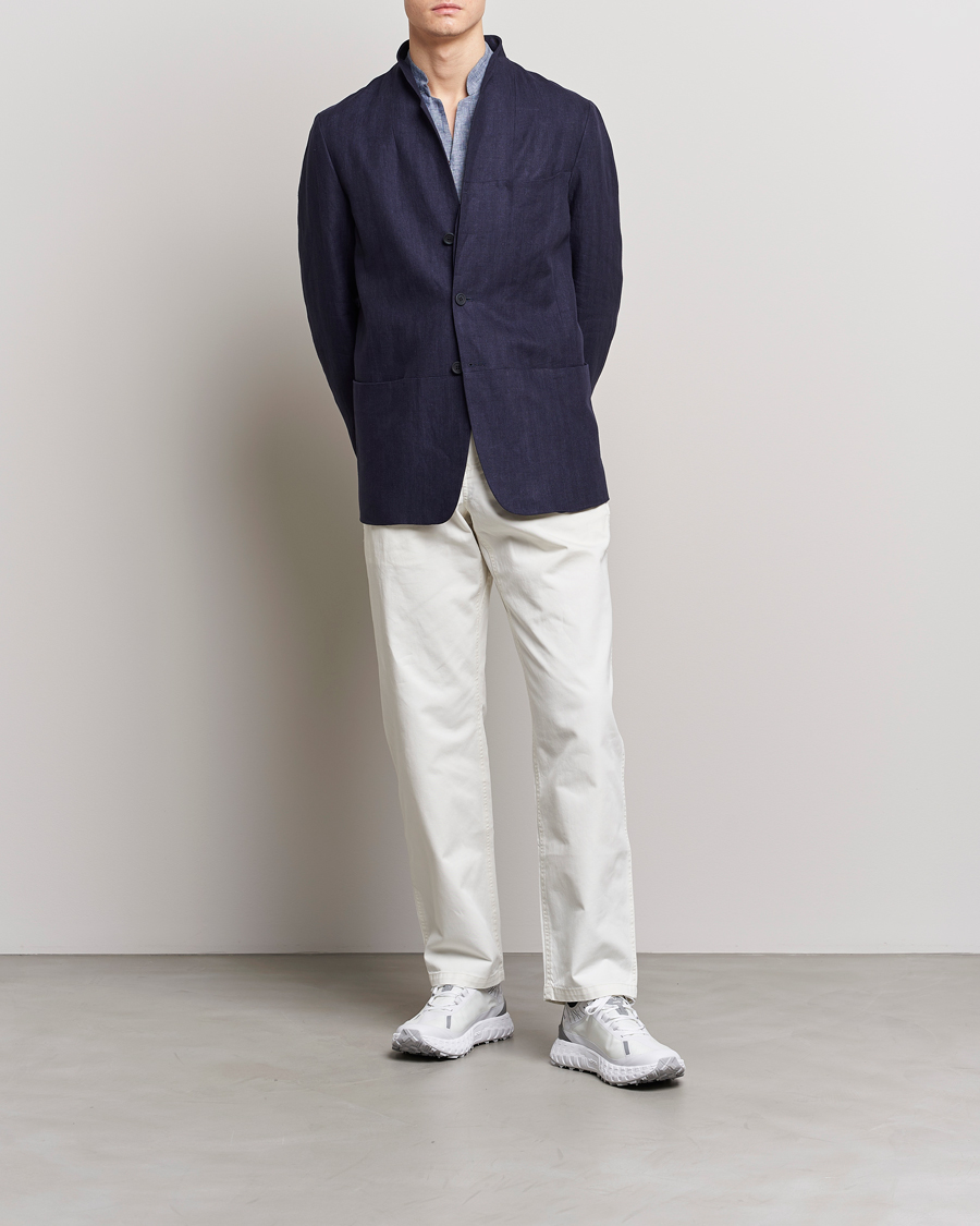 Herr | Kavajer | SEASE | Elen Linen Blazer Navy