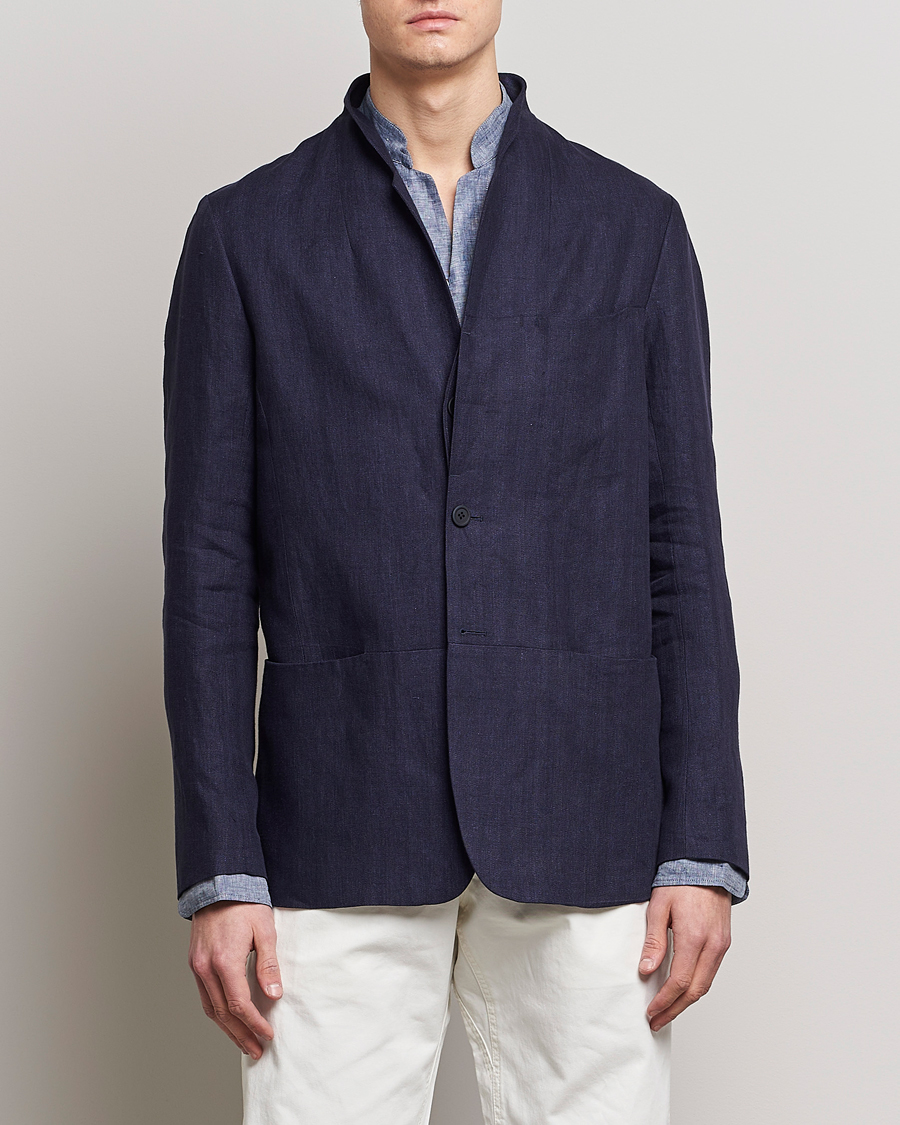 Herr | Linnekavajer | SEASE | Elen Linen Blazer Navy