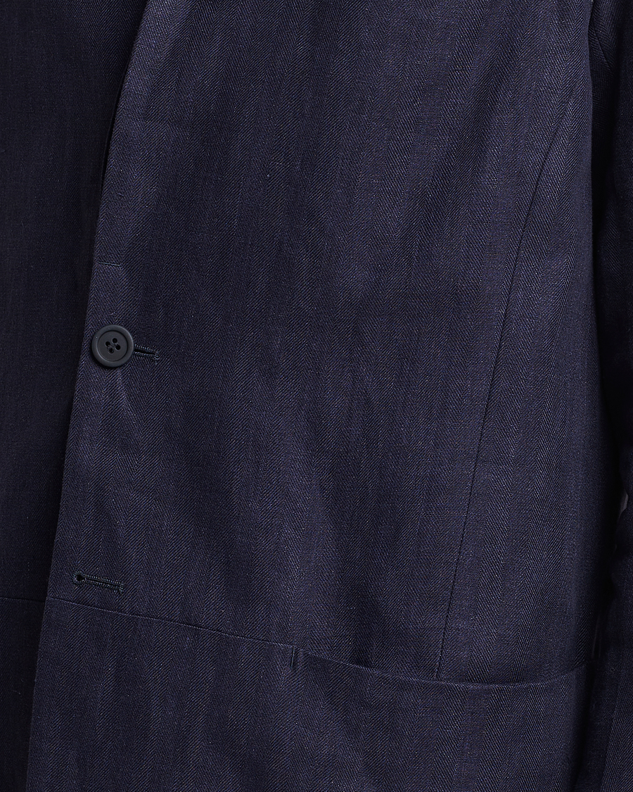 Herr | Kavajer | SEASE | Elen Linen Blazer Navy