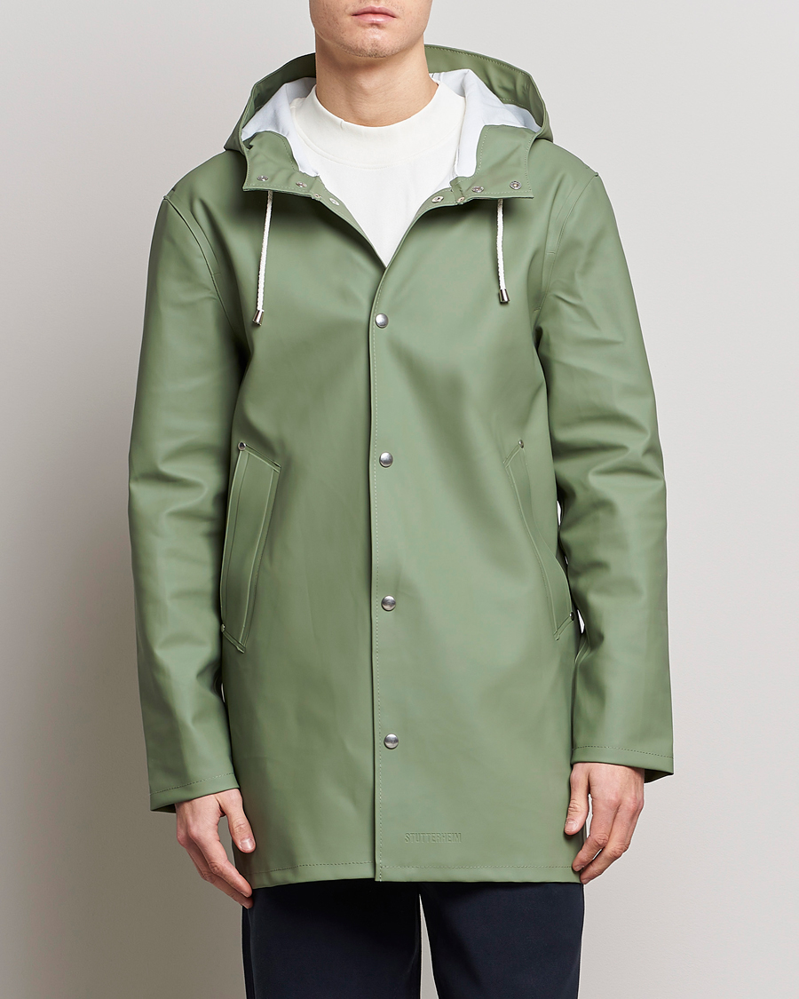 Herr | Kläder | Stutterheim | Stockholm Raincoat Alfa Green