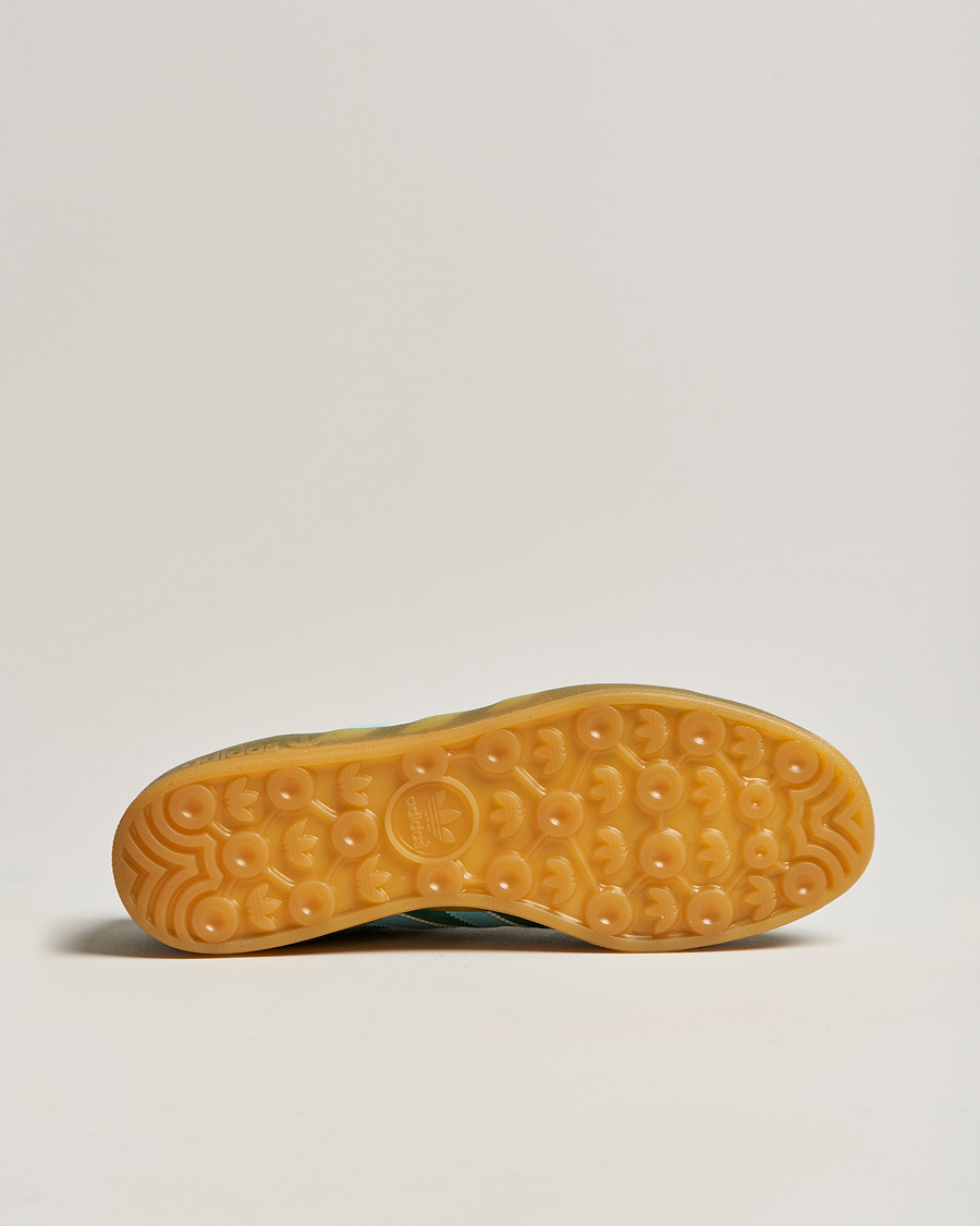 Herr | adidas Originals Gazelle Sneaker Green/Sky Blue | adidas Originals | Gazelle Sneaker Green/Sky Blue