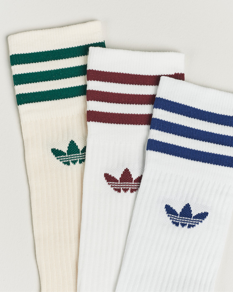 Herr | Underkläder | adidas Originals | 3-Pack Solid Crew Sock White