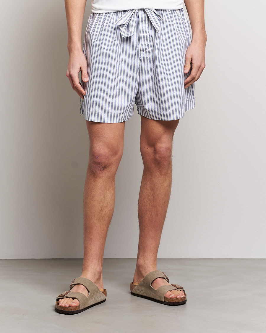 Herr | Pyjamas | Tekla | Poplin Pyjama Shorts Skagen Stripes