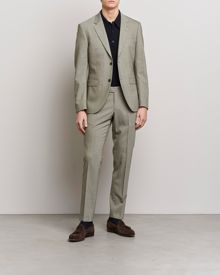 Herr | Byxor | Tiger of Sweden | Tordon Wool Trousers Uniform Green