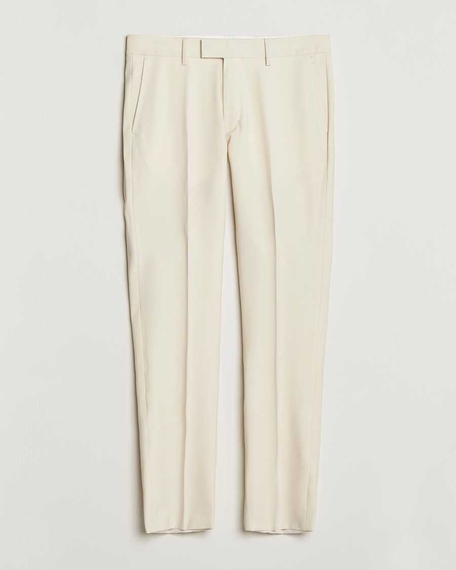 Herr | Byxor | Tiger of Sweden | Tenuta Wool Trousers Light Ivory
