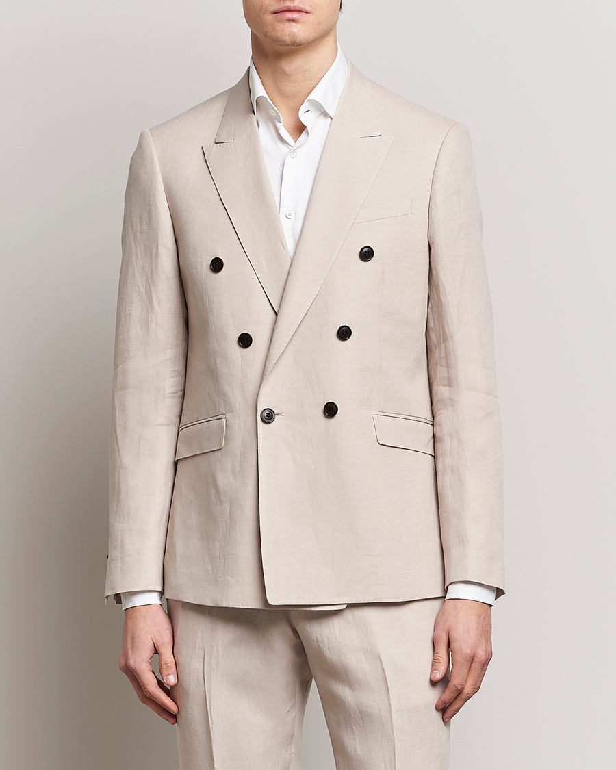 Herr | Kavajer | Tiger of Sweden | Heldin Linen Blazer Cream Sand