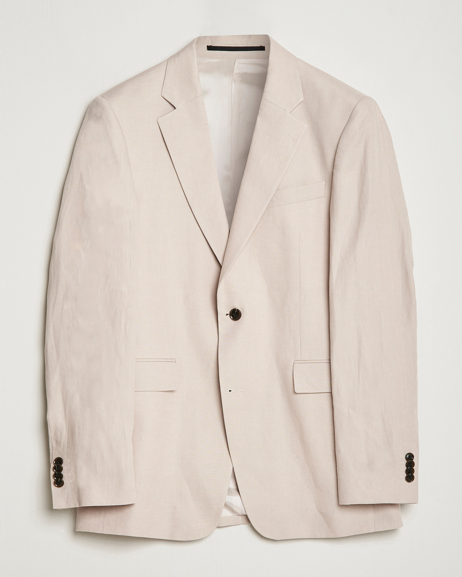 Herr | Kavajer | Tiger of Sweden | Justin Linen Blazer Cream Sand