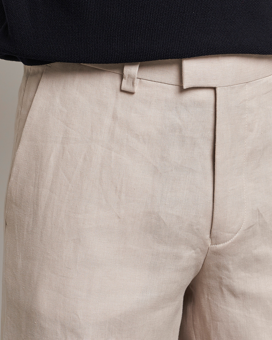 Herr | Byxor | Tiger of Sweden | Tayson Linen Trousers Cream Sand