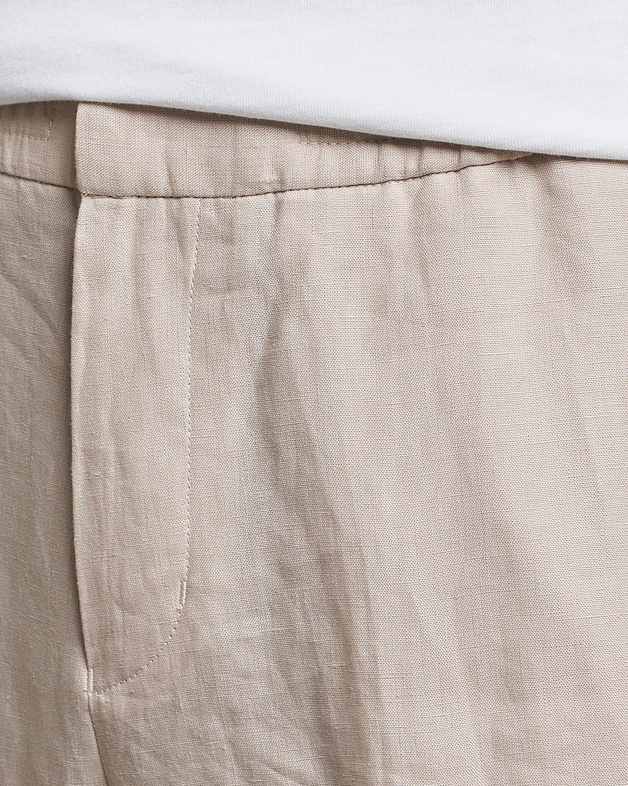 Herr | Byxor | Tiger of Sweden | Taven Linen Trousers Cream Sand