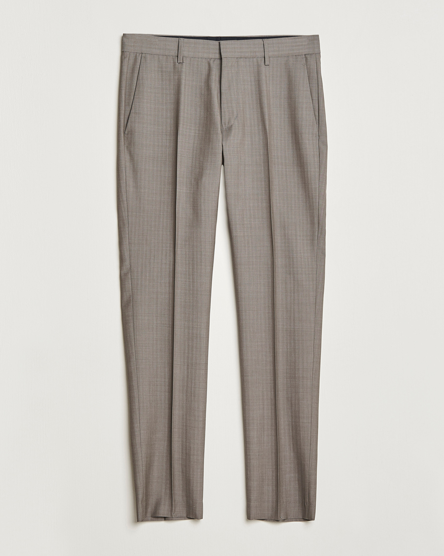 Herr | Byxor | Tiger of Sweden | Tenuta Wool Trousers Dark Sand