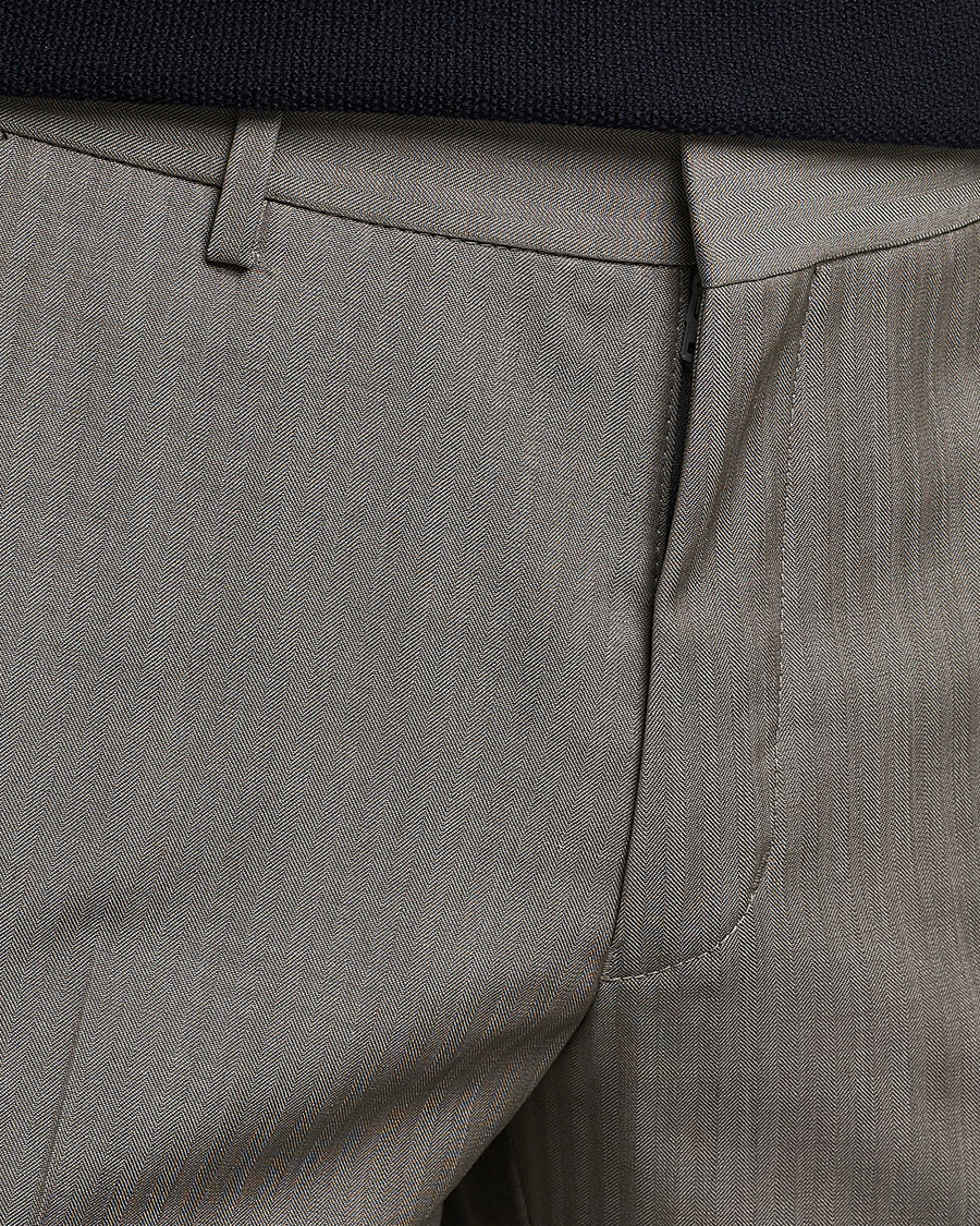 Herr | Byxor | Tiger of Sweden | Tenuta Wool Trousers Dark Sand