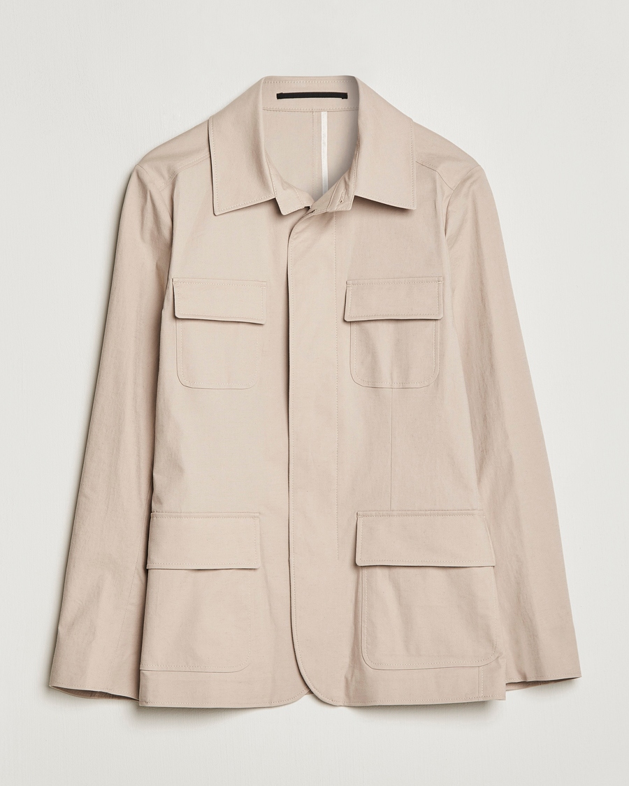 Herr | Jackor | Tiger of Sweden | Jora Cotton Linen Jacket Cream Sand