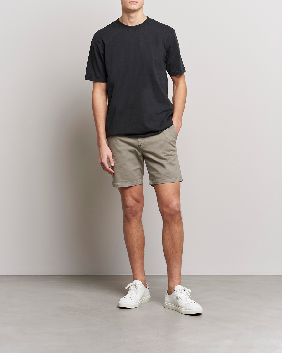 Herr | Shorts | Tiger of Sweden | Caid Cotton Shorts Dusty Green