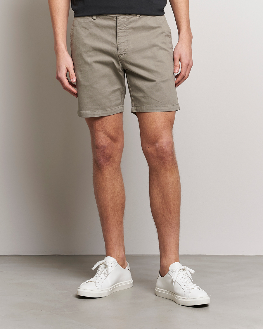 Herr | Shorts | Tiger of Sweden | Caid Cotton Shorts Dusty Green