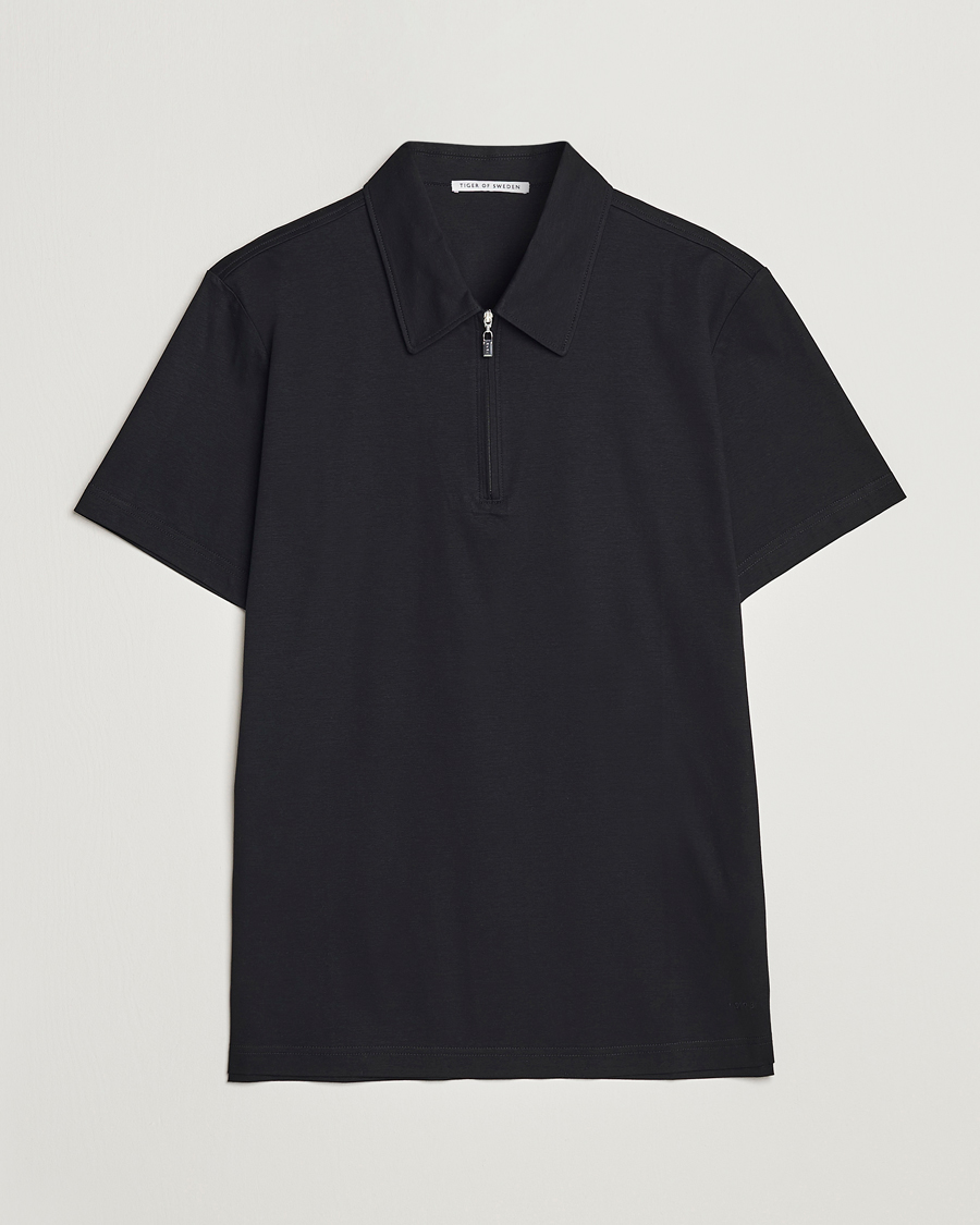 Herr | Skjortor | Tiger of Sweden | Laron Mercerized Cotton Shirt Black