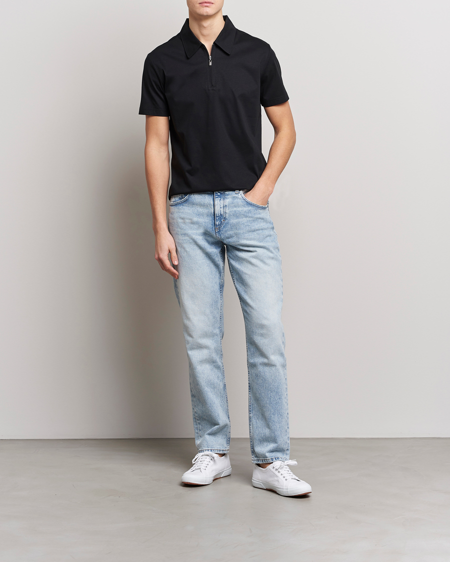 Herr | Skjortor | Tiger of Sweden | Laron Mercerized Cotton Shirt Black