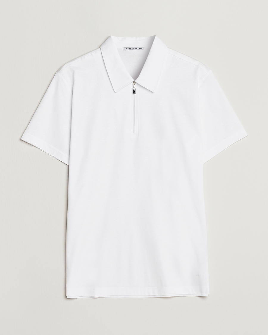 Herr | Skjortor | Tiger of Sweden | Laron Mercerized Cotton Shirt Pure White